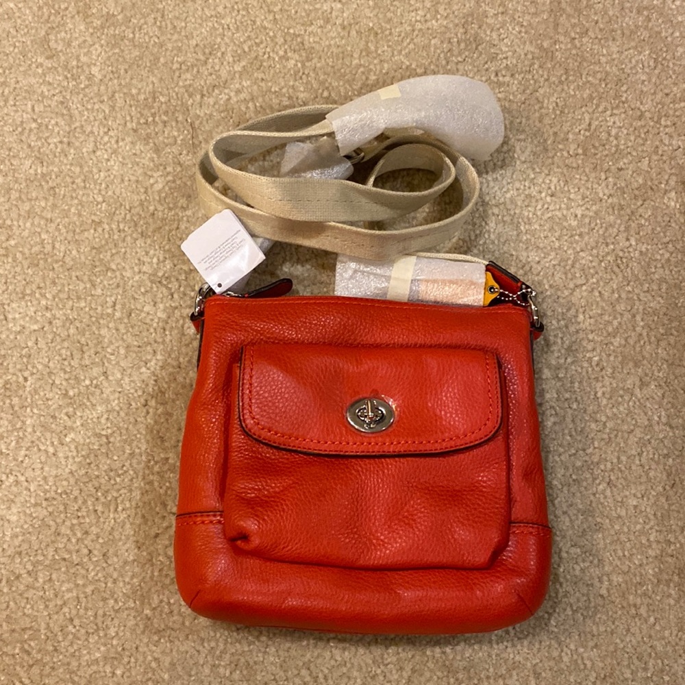 Coach brand new with tags small red crossbody bag